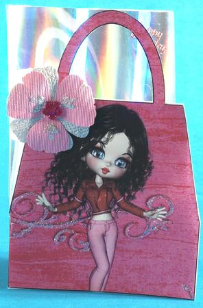 Astrid Handbag Card by Bea Stevens