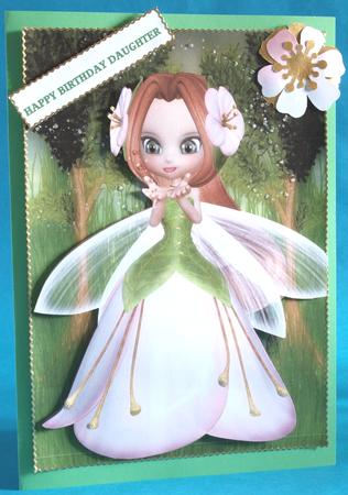 Making Fairy Dust A4 Card Front by Bea Stevens