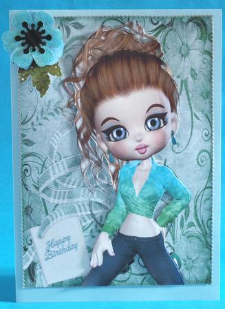 Eliza A4 Card Front by Bea Stevens