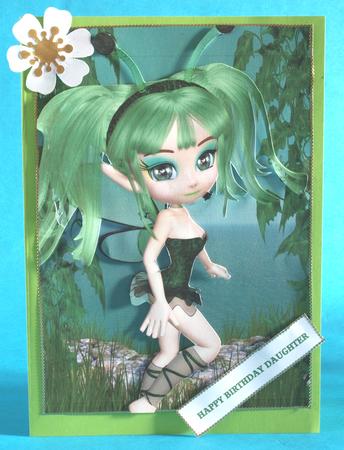 Kiaragh Fairy A4 Card Front #2 by Bea Stevens