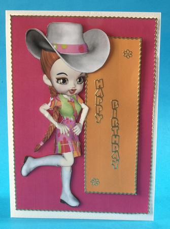 Bright Line Dancer or Cowgirl Topper by Bea Stevens
