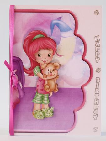 Sleep Tight Scalloped Edge Curve Card with Decoupage by Bea Stevens