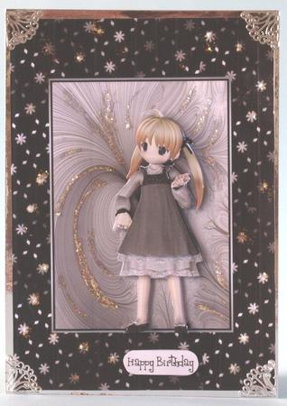 Cute Anime Card Front by Bea Stevens