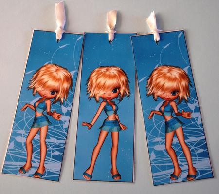 Ellen Set of Three Bookmarks by Bea Stevens