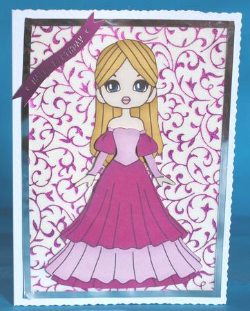 Dress-a-doll Goth Gown Cut Out by Bea Stevens