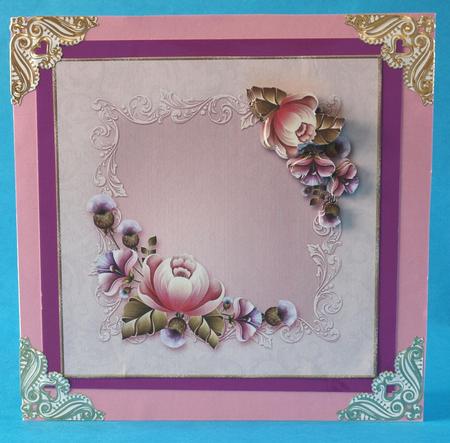 Cabbage Roses & Thistles Topper 1 by Bea Stevens