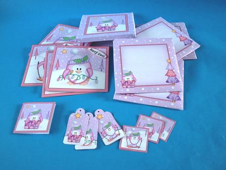 Christmas Penguins Cards in a Box Bumper Kit by Bea Stevens