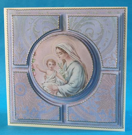 Mother Mary Blue Architects Quad 8in Cf Kit by Bea Stevens