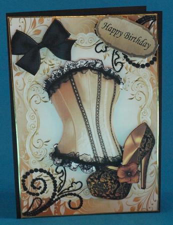 Beautiful Gold & Black Corset by Bea Stevens