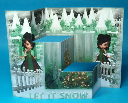 3 Step Christmas Snow Fall by Bea Stevens