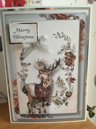 Winter Watercolour - Stag A5 by BECCY WILTON