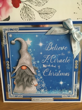 Christmas Gnome3 Mini Card Kit by BECCY WILTON