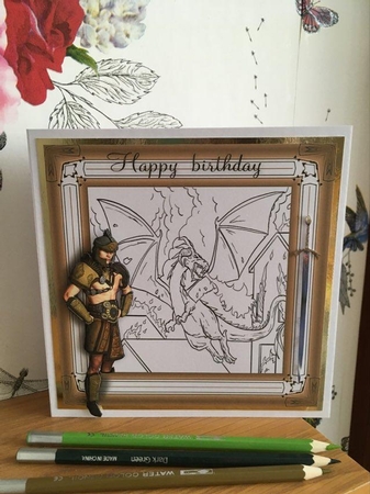 boys colouring card by BECCY WILTON