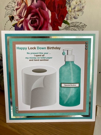 Lock down birthday humorous mini kit (Male) by BECCY WILTON