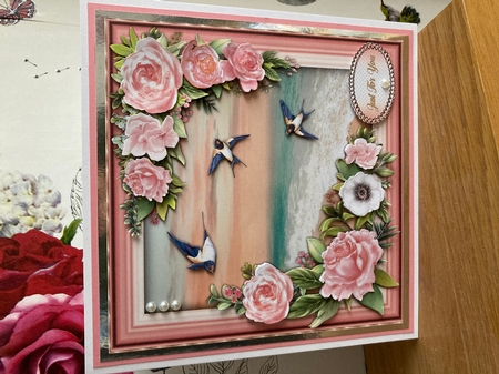 8x8 Mini Kit, Sea Breeze and Roses by BECCY WILTON