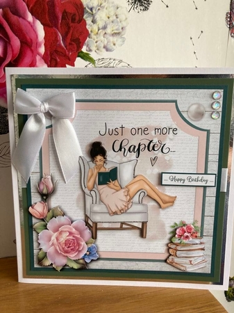 BOOK LOVER quick card by BECCY WILTON