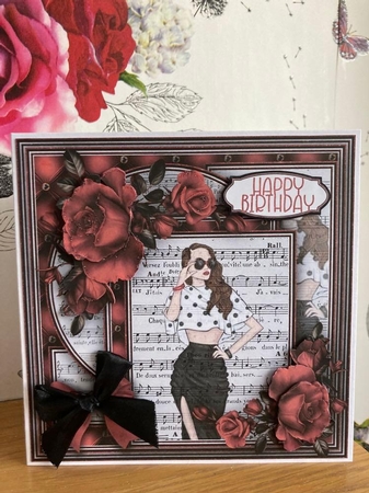 Black & Red 2 Mini Kit #1  NO DECOUPAGE**  by BECCY WILTON