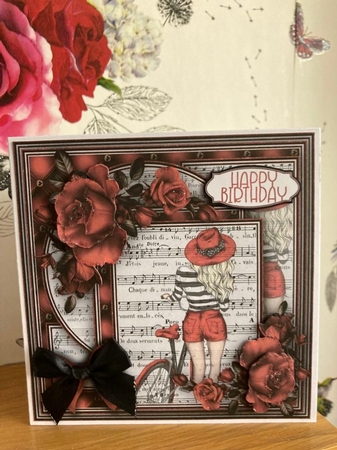 Black & Red 2 Mini Kit #2  NO DECOUPAGE**  by BECCY WILTON