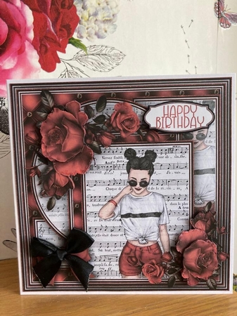 Black & Red 2 Mini Kit #3  NO DECOUPAGE**  by BECCY WILTON