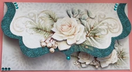 Christmas Roses Gift Voucher- 5 by BECCY WILTON
