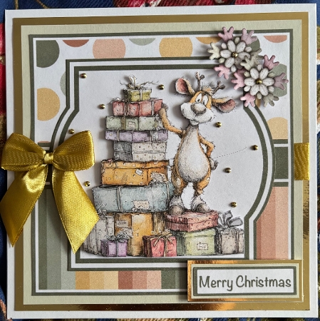 Quirky Reindeer #1 Mini Kit 7x7 by BECCY WILTON