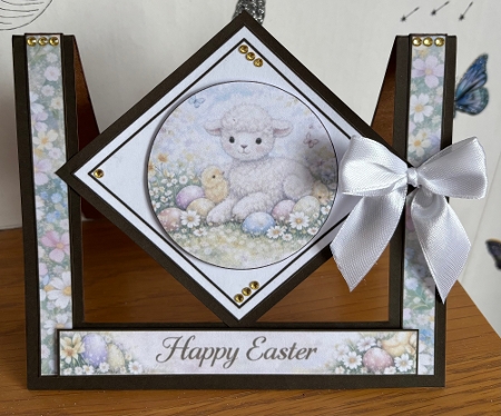 3D Easter Card Topper with Lamb, Chick and Spring Eggs by BECCY WILTON