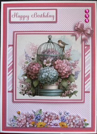 Floral Birdcage Mini Kit 5x7 (3) by BECCY WILTON