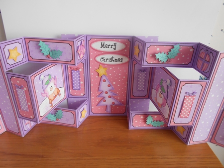 3D Xmas Penguin Double Tri Shutter Card Kit by BECCY WILTON