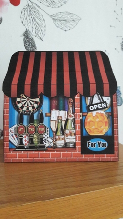 3D the Last Drop Inn Pub Treat or Favour Box Mini Kit by BECCY WILTON
