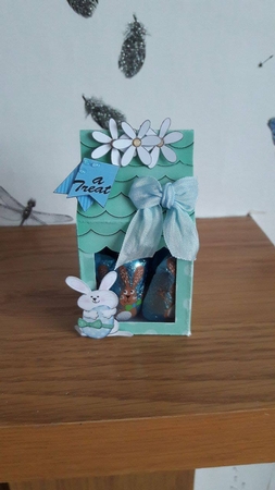 3D Little Bunny Tiny Easter Egg Milk Carton or Treat Box by BECCY WILTON