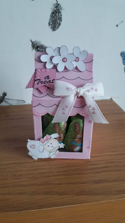 3D Little Lamb Tiny Easter Egg Milk Carton or Treat Box by BECCY WILTON