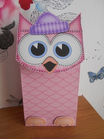 3D Little Hoot Owl Cute Xmas Character Gift Bag Mini Kit by BECCY WILTON