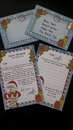 Xmas Santa Child's Santa Letter to and from Santa by BECCY WILTON
