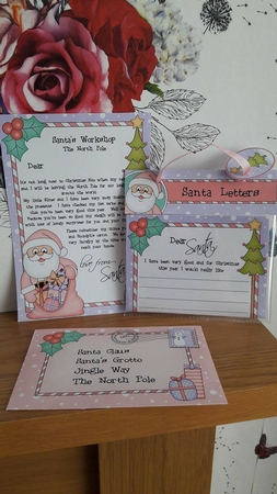 Xmas Santa Child's Santa Letter to and from Santa by BECCY WILTON