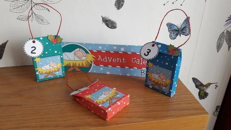 3D Nativity Xmas Hanging Advent Calendar Box Kit by BECCY WILTON