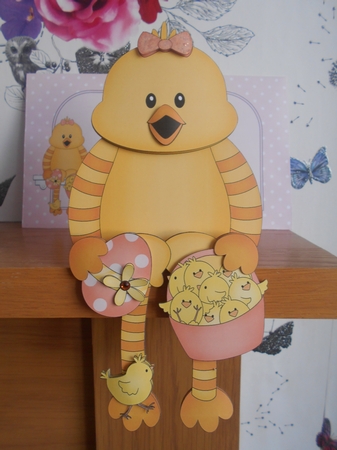 3D on the Shelf Card Kit - Cute Easter Chick's Basket & Egg by BECCY WILTON
