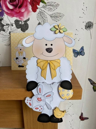 3D on the Shelf Card Kit - Little Easter Lamb's Bunny & Egg by BECCY WILTON
