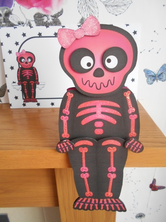 3D on the Shelf Card Kit - Little Friendly Skeleton Ulna by BECCY WILTON