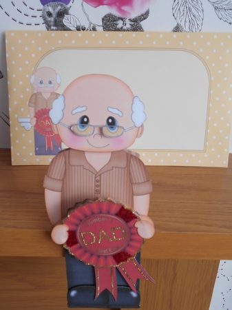 3D On the Shelf Card Kit - Edward is the Number 1 Best Ever Dad by BECCY WILTON