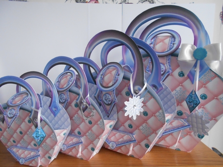 Snowflake Princess Designer Handbag - Lilac and Pink by BECCY WILTON