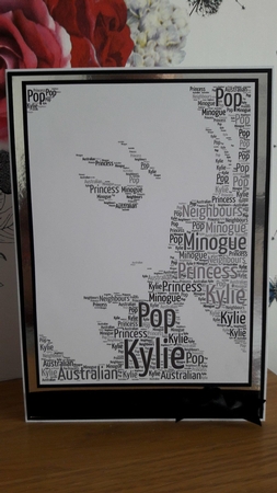 Kylie Minogue Pop Art Word Art by BECCY WILTON
