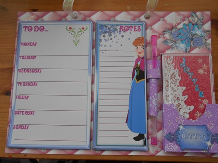 Snowflake Princess A4  Hanging Organiser/Planner & Jotter #2 by BECCY WILTON