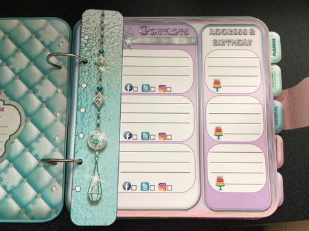 Snowflake Princess & Friends 8x8 Organiser Journal/Diary by BECCY WILTON