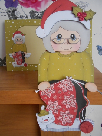3D On the Shelf Card Kit - Knitting the Christmas Jumper by BECCY WILTON
