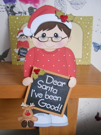 3D On the Shelf Card Kit - Christmas Man has been good or has He! by BECCY WILTON