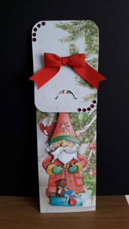 Santa Gnome Surprise Cutlery Wrap by BECCY WILTON
