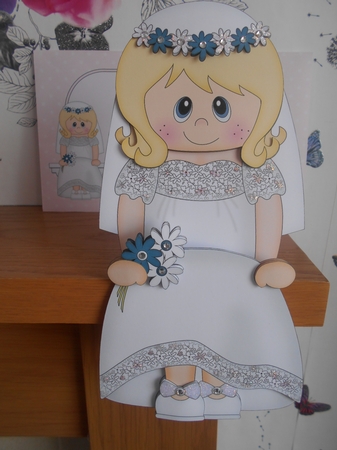 3D On the Shelf Card Kit - Beautiful Bride Catrice by BECCY WILTON