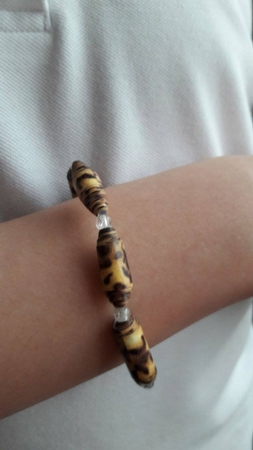 PAPER BEAD PB 32  - CHEETAH, LEOPARD by BECCY WILTON