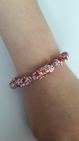 PAPER BEAD PB 36  - FLOWERS, FLORAL by BECCY WILTON
