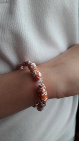 PAPER BEAD PB 37  - FLOWERS, FLORAL by BECCY WILTON
